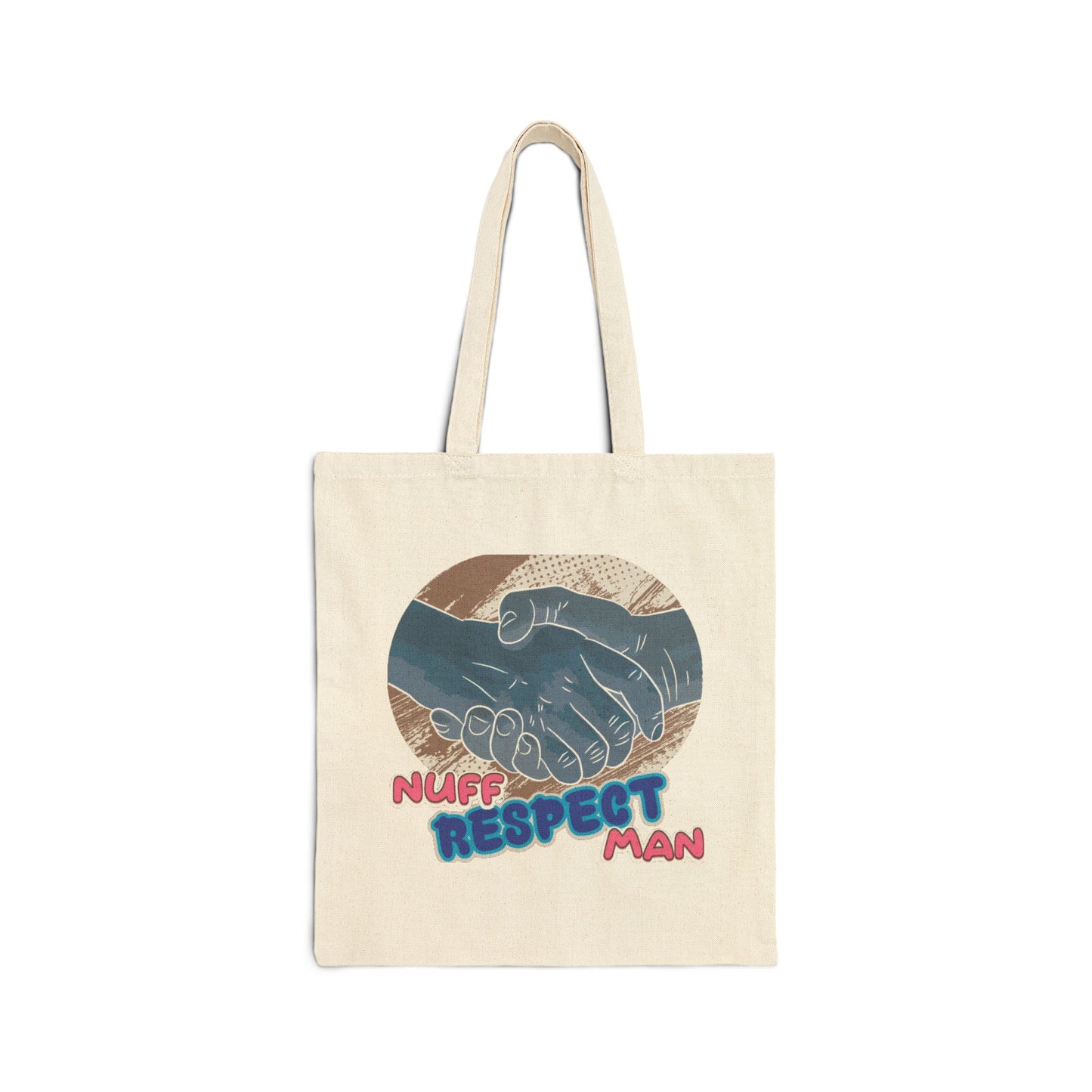 Respect The Hands Cotton Canvas Tote Bag