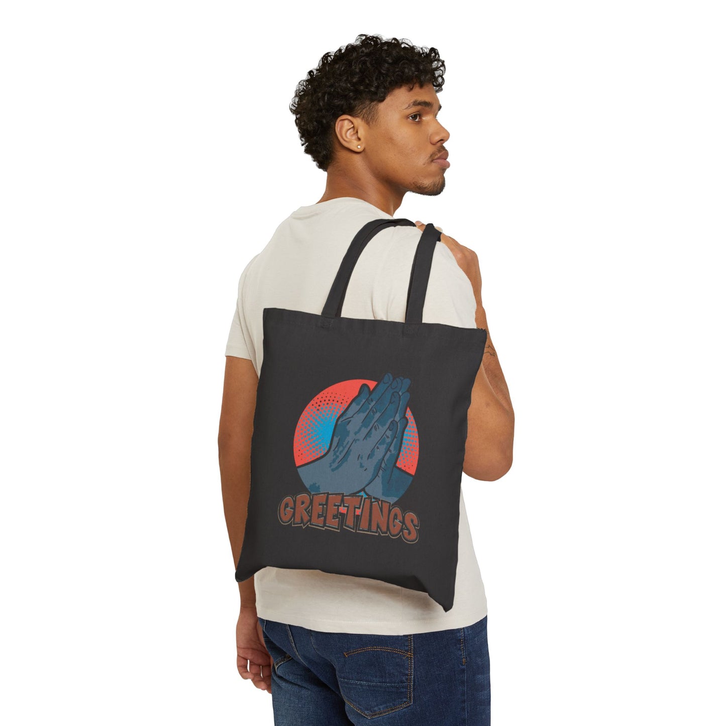 Grateful Greetings Cotton Canvas Tote Bag