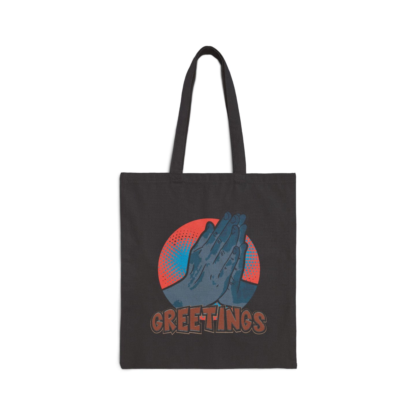 Grateful Greetings Cotton Canvas Tote Bag